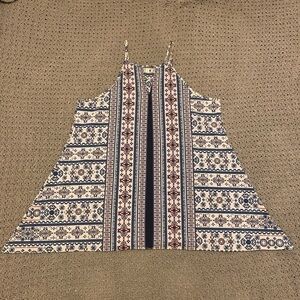 Multi-colored flowy tank top